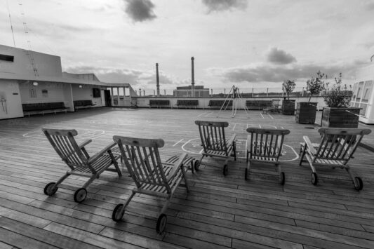 SS Rotterdam - Stoeltjes op het dek