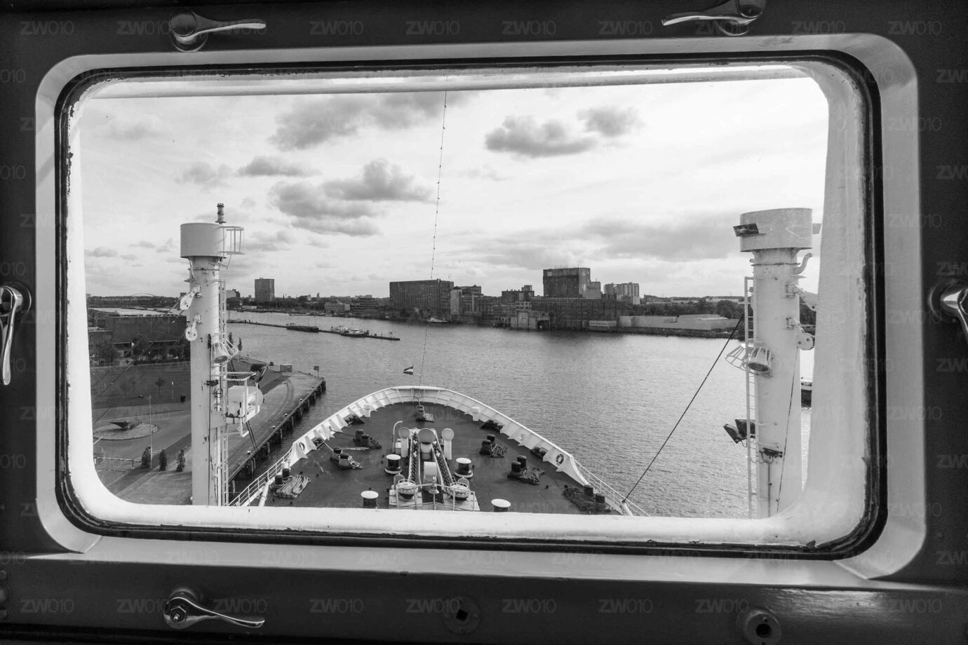 De boeg van het SS Rotterdam
