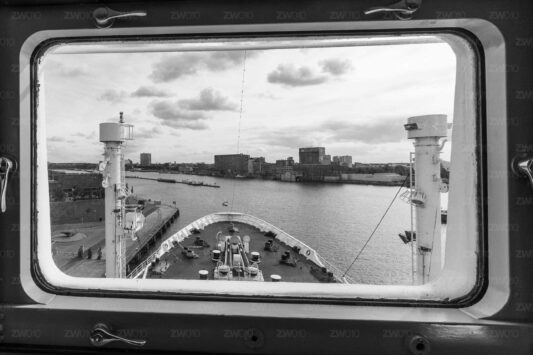 De boeg van het SS Rotterdam