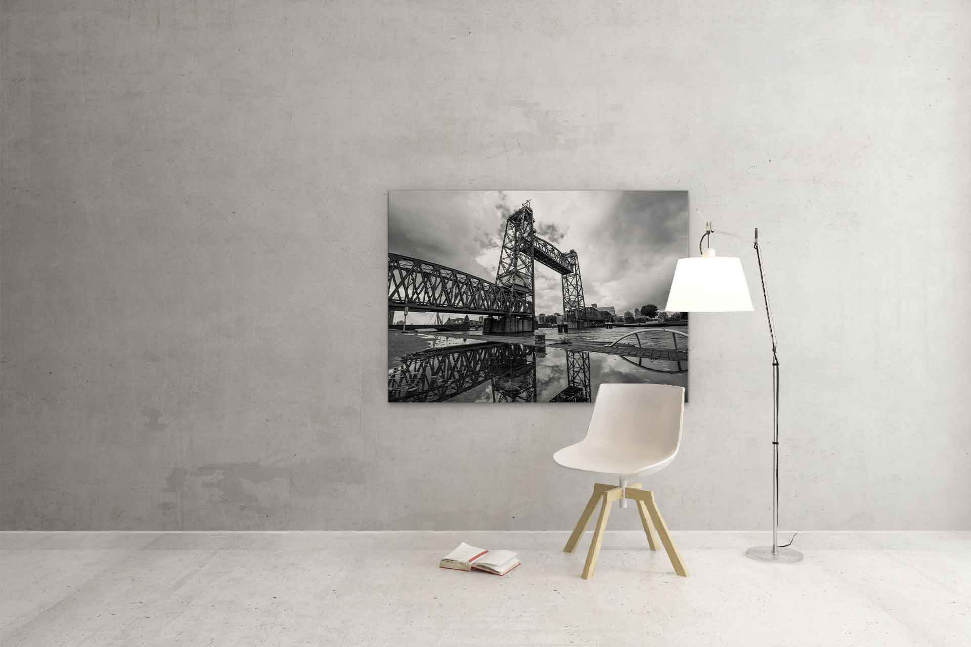 De Hef na een buitje - Koningshavenbrug foto Rotterdam De Hef na een buitje - Koningshavenbrug foto Rotterdam
