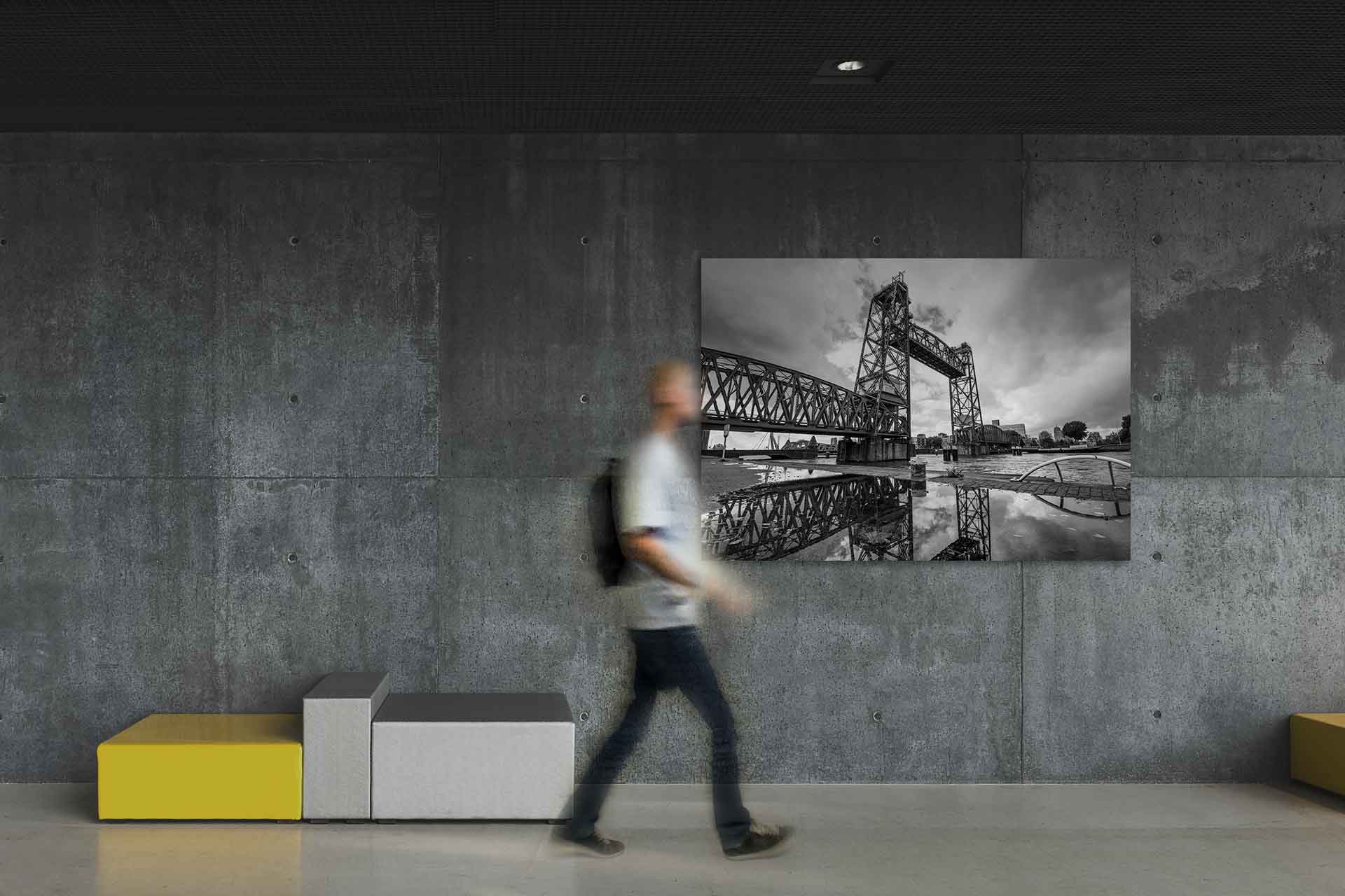 De Hef na een buitje - Koningshavenbrug foto Rotterdam De Hef na een buitje - Koningshavenbrug foto Rotterdam