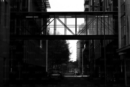Rotterdam zwart wit foto van ©ZwartWit010 Overbrugging