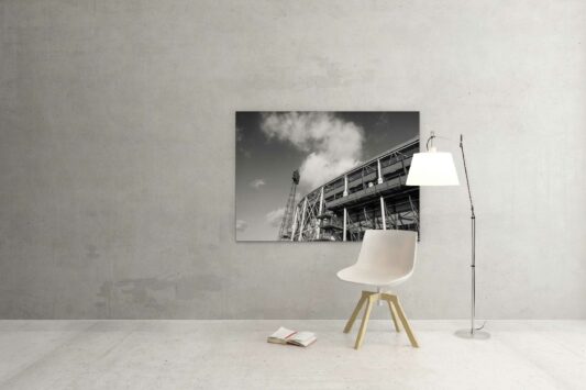 Rotterdam zwart wit foto van ©ZwartWit010 Stadion Feyenoord De kuip