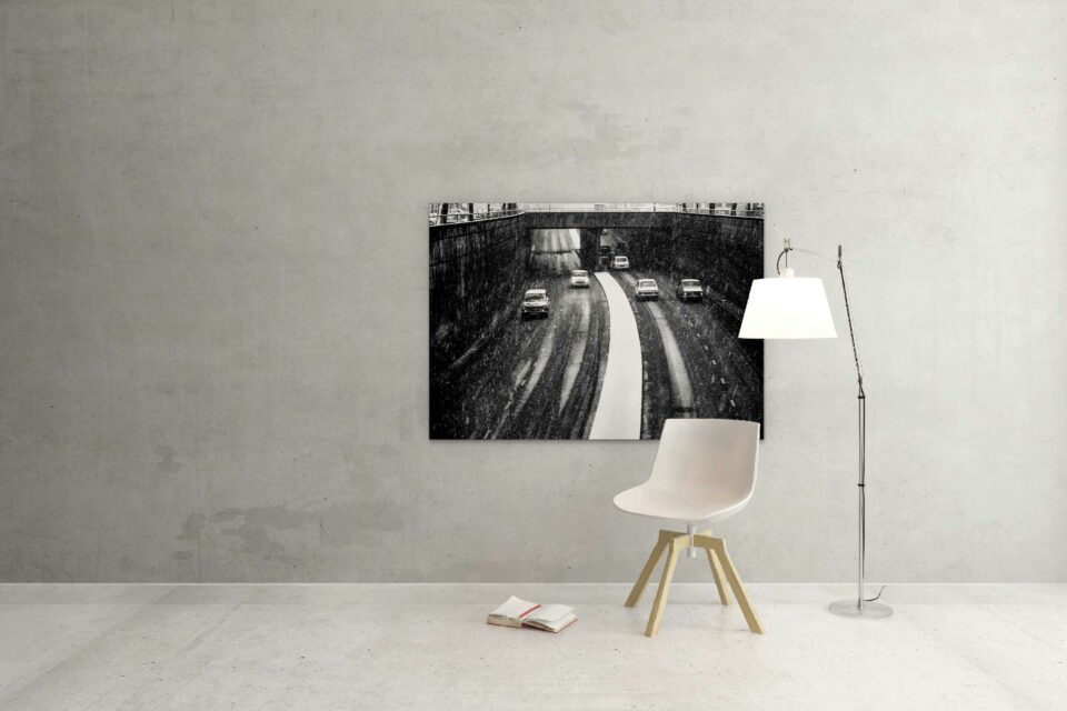 Rotterdam zwart wit foto van ©ZwartWit010. Tunneltracé – ’s Gravendijkwal